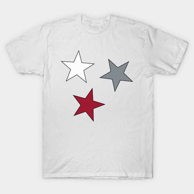 UA Star (3-Pack) Sticker T-Shirt by AashviPatel